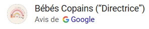 Bébés Copains (“Directrice”)